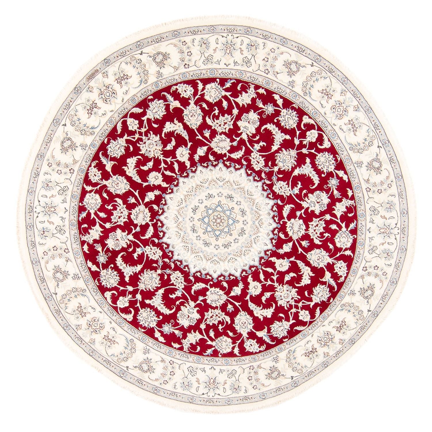 Perserteppich - Nain rund  - 200 x 200 cm - rot