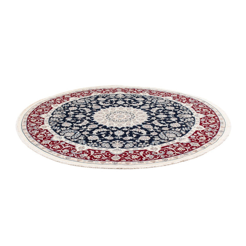 Perserteppich - Nain rund  - 200 x 200 cm - dunkelblau