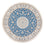 Perserteppich - Nain - Premium rund  - 152 x 150 cm - blau