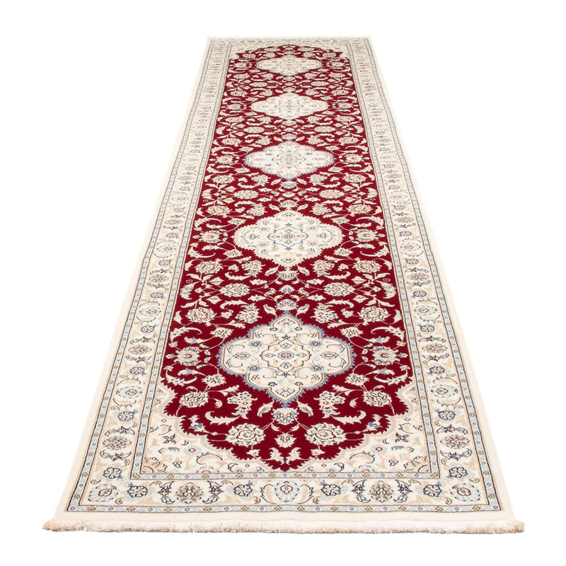 Läufer Perser - Nain - Premium - 404 x 88 cm - rot