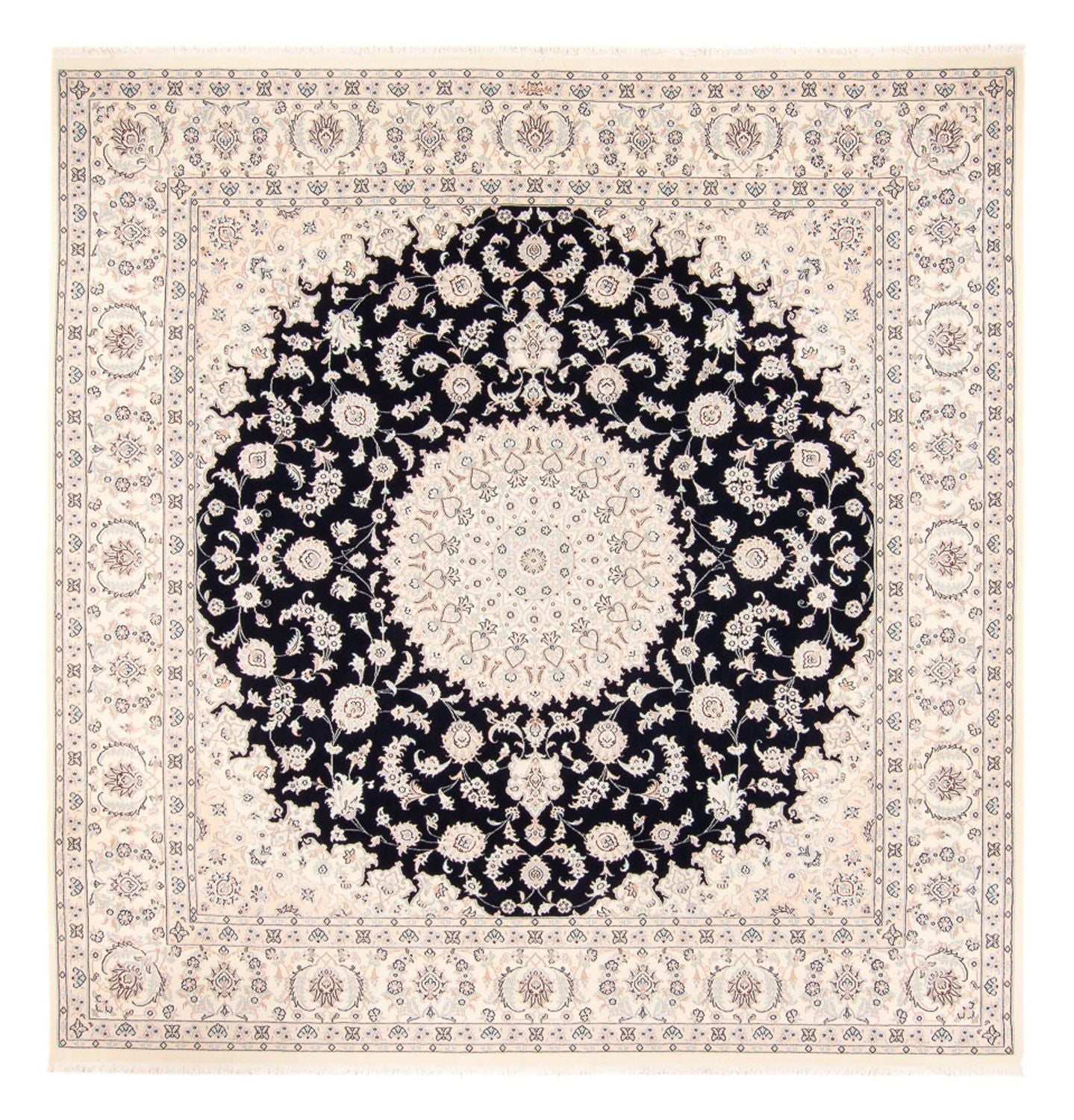 Perserteppich - Nain quadratisch  - 258 x 246 cm - dunkelblau