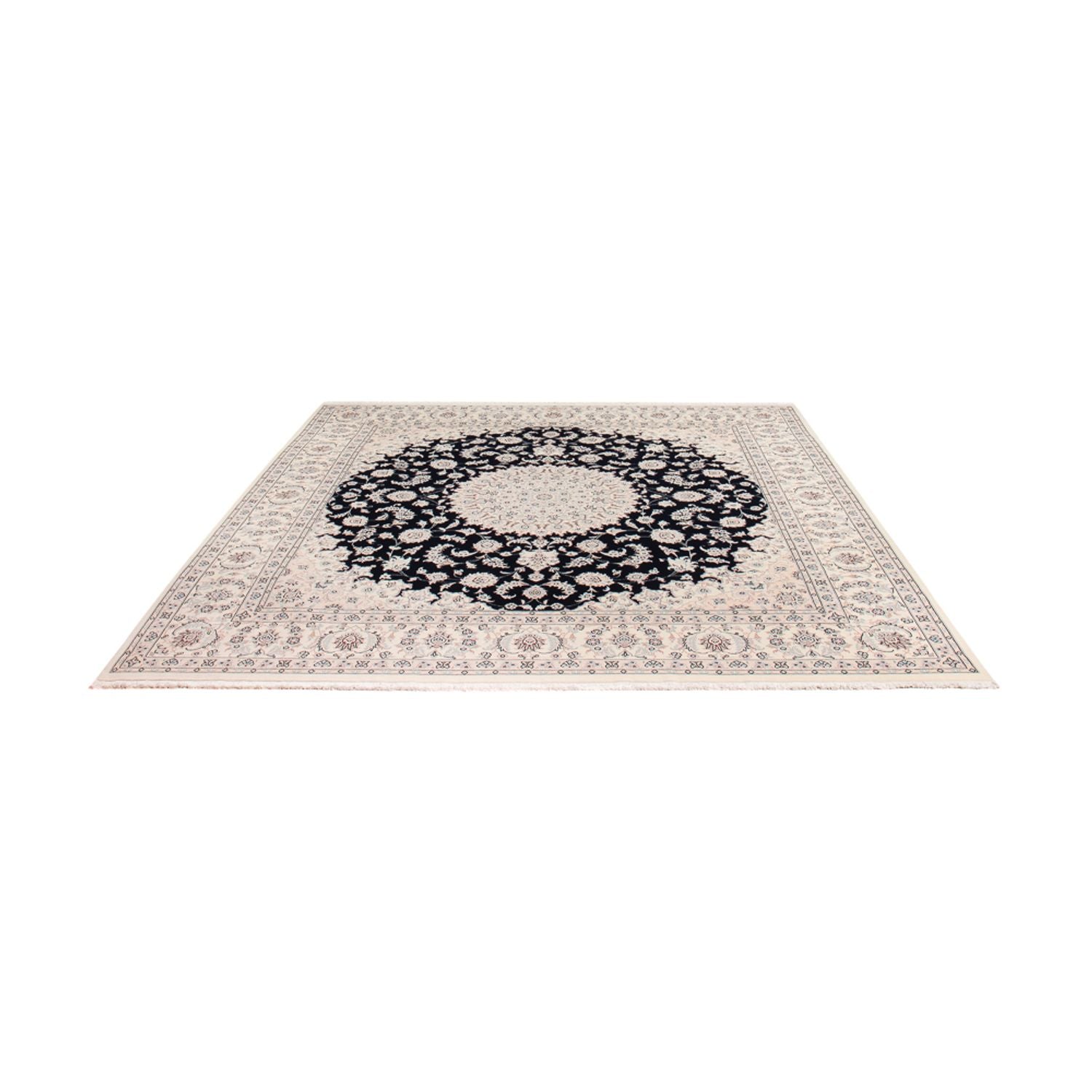 Perserteppich - Nain quadratisch  - 258 x 246 cm - dunkelblau