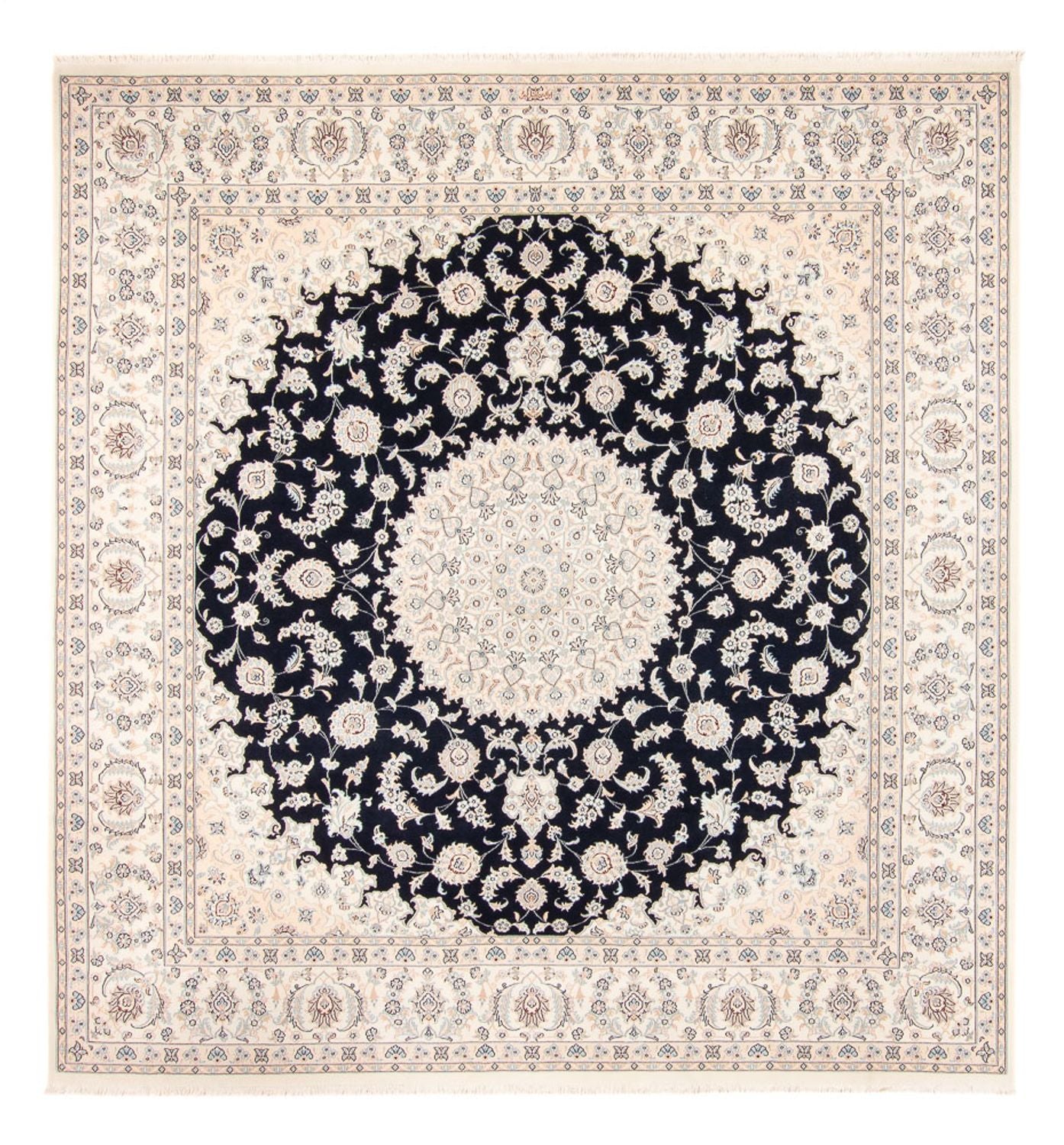 Perserteppich - Nain - 267 x 247 cm - dunkelblau