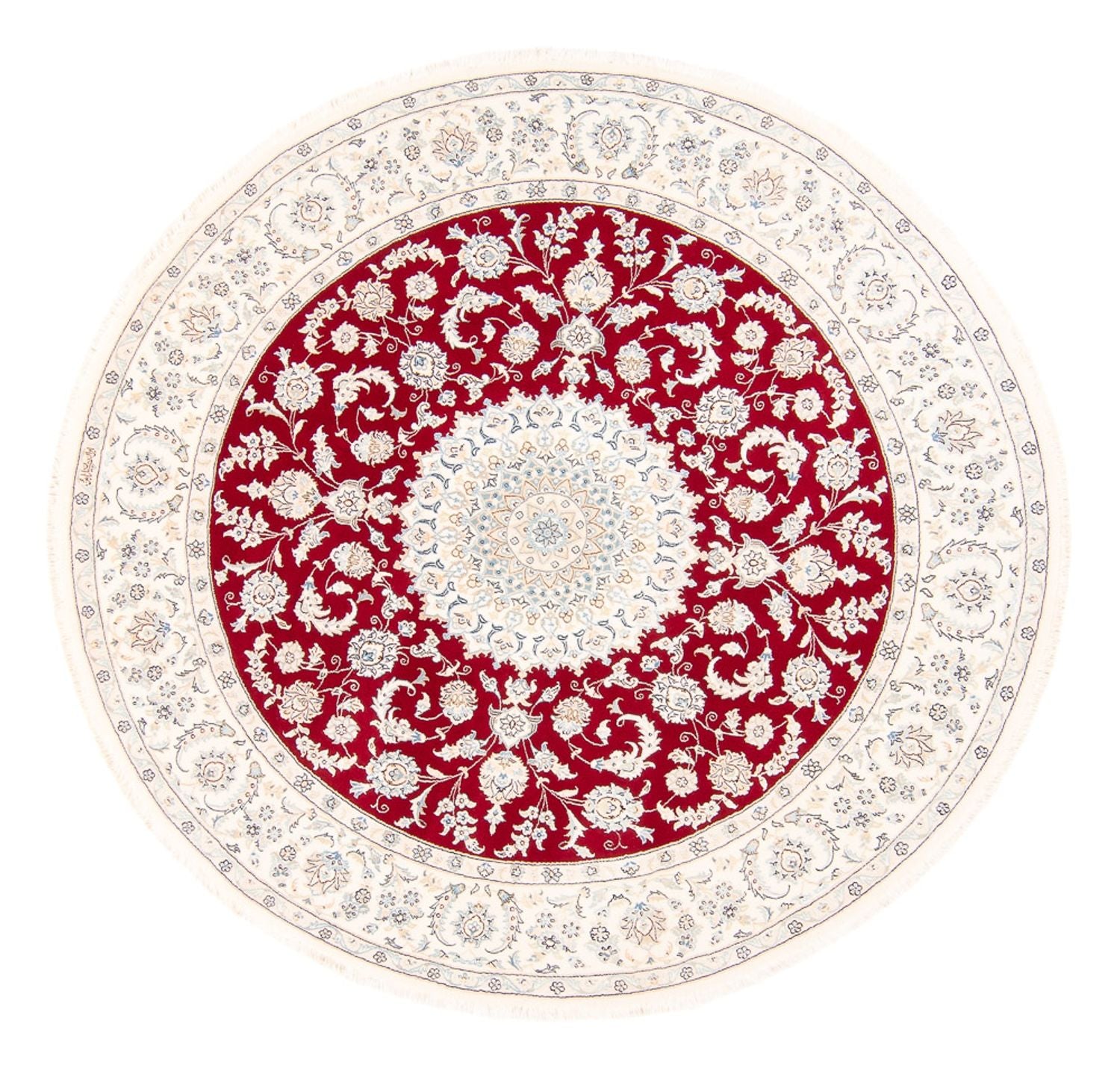 Perserteppich - Nain rund  - 200 x 200 cm - rot