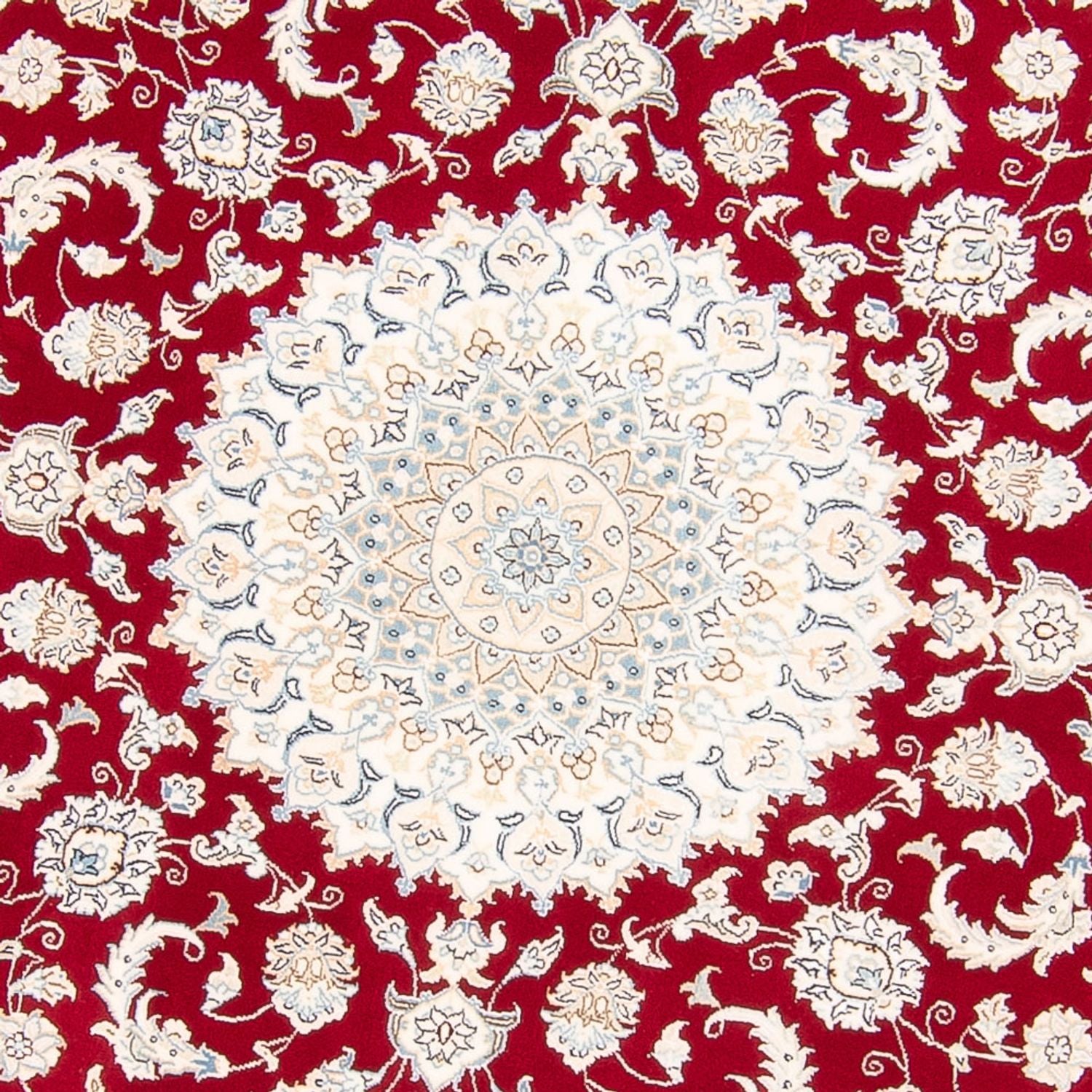 Perserteppich - Nain rund  - 200 x 200 cm - rot