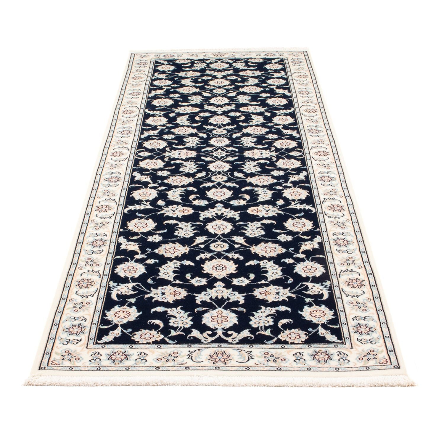Läufer Perser - Nain - Premium - 250 x 81 cm - dunkelblau