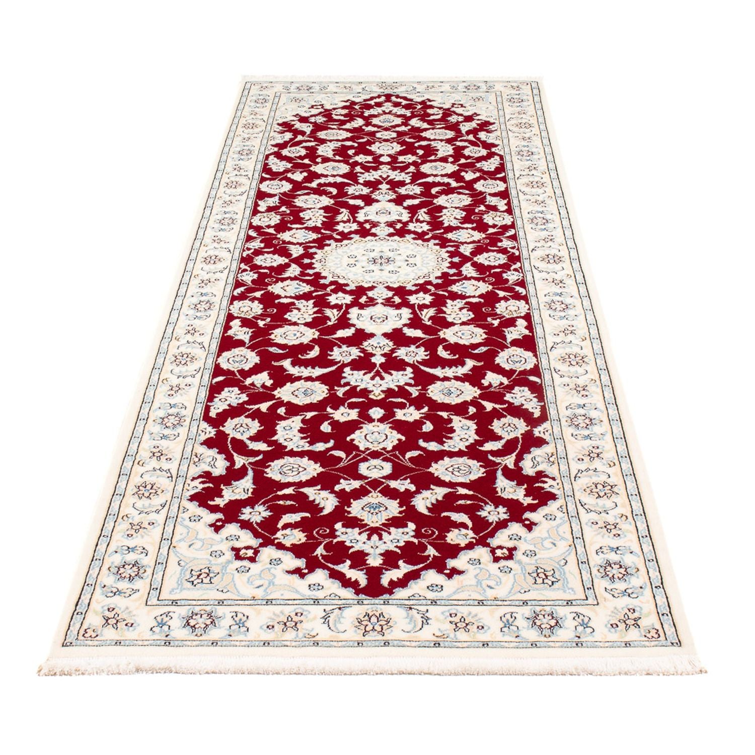 Läufer Perser - Nain - Premium - 248 x 82 cm - rot