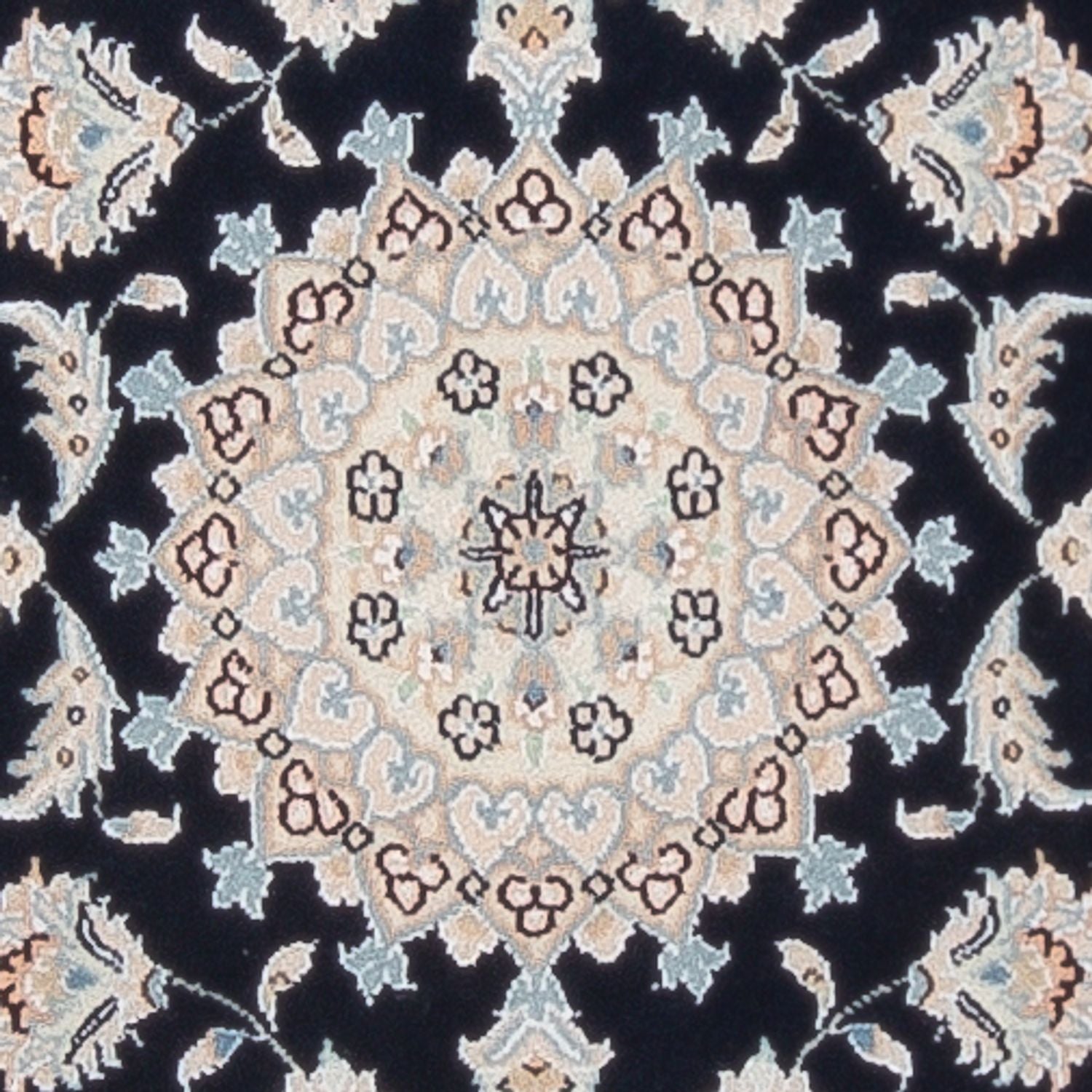 Läufer Perser - Nain - Premium - 253 x 81 cm - dunkelblau