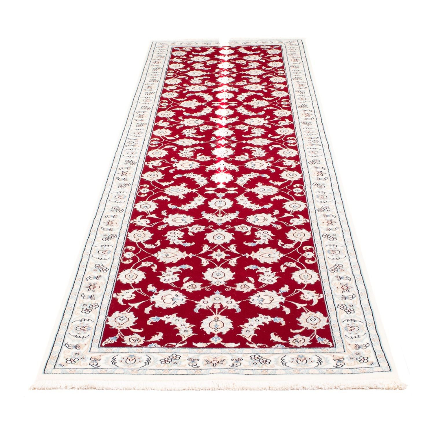Läufer Perser - Nain - Premium - 292 x 80 cm - rot