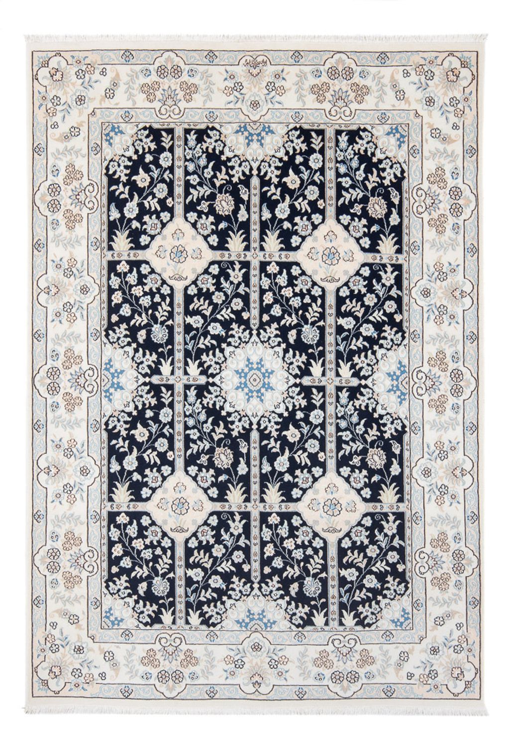 Perserteppich - Nain - Premium - 205 x 150 cm - dunkelblau
