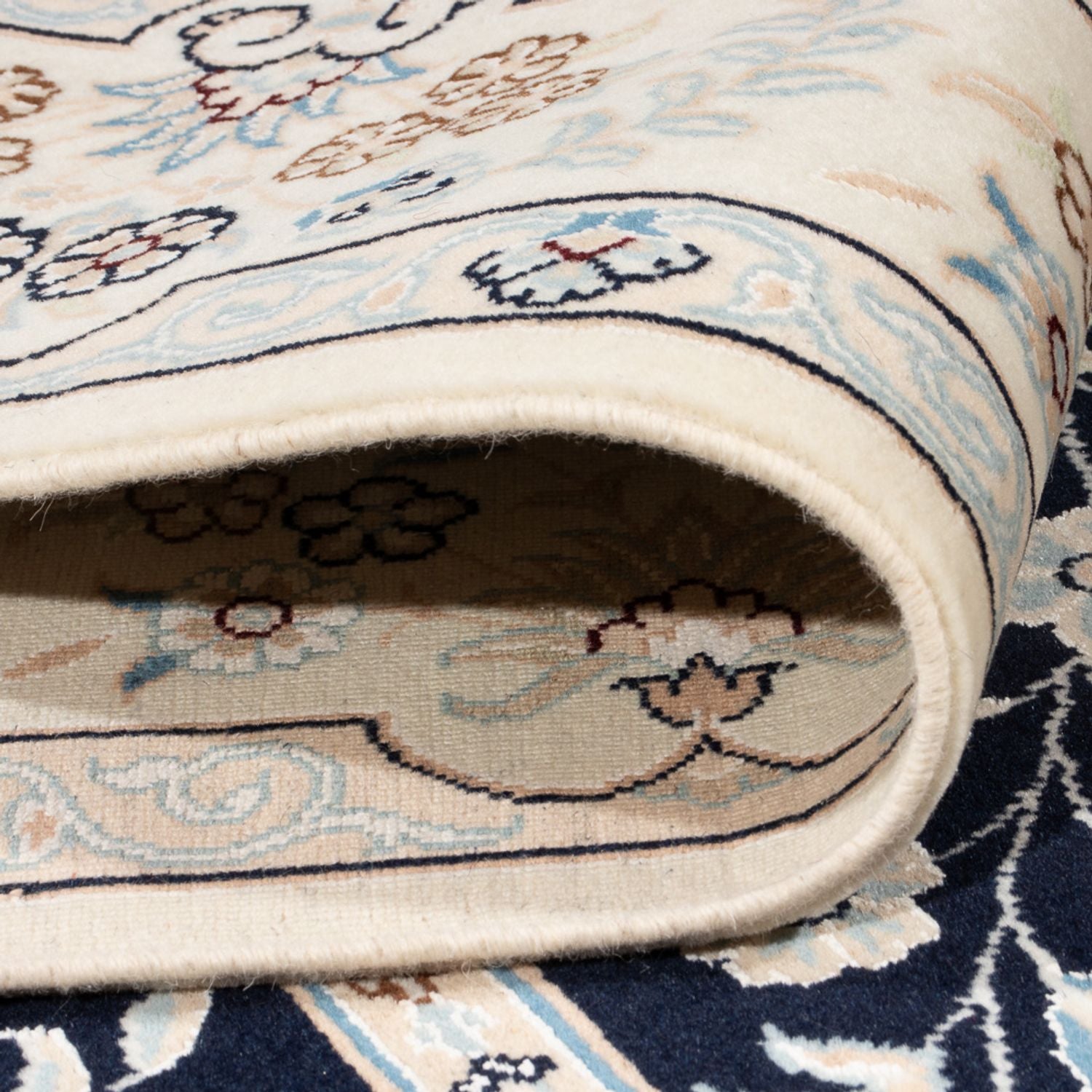 Perserteppich - Nain - Premium - 205 x 150 cm - dunkelblau
