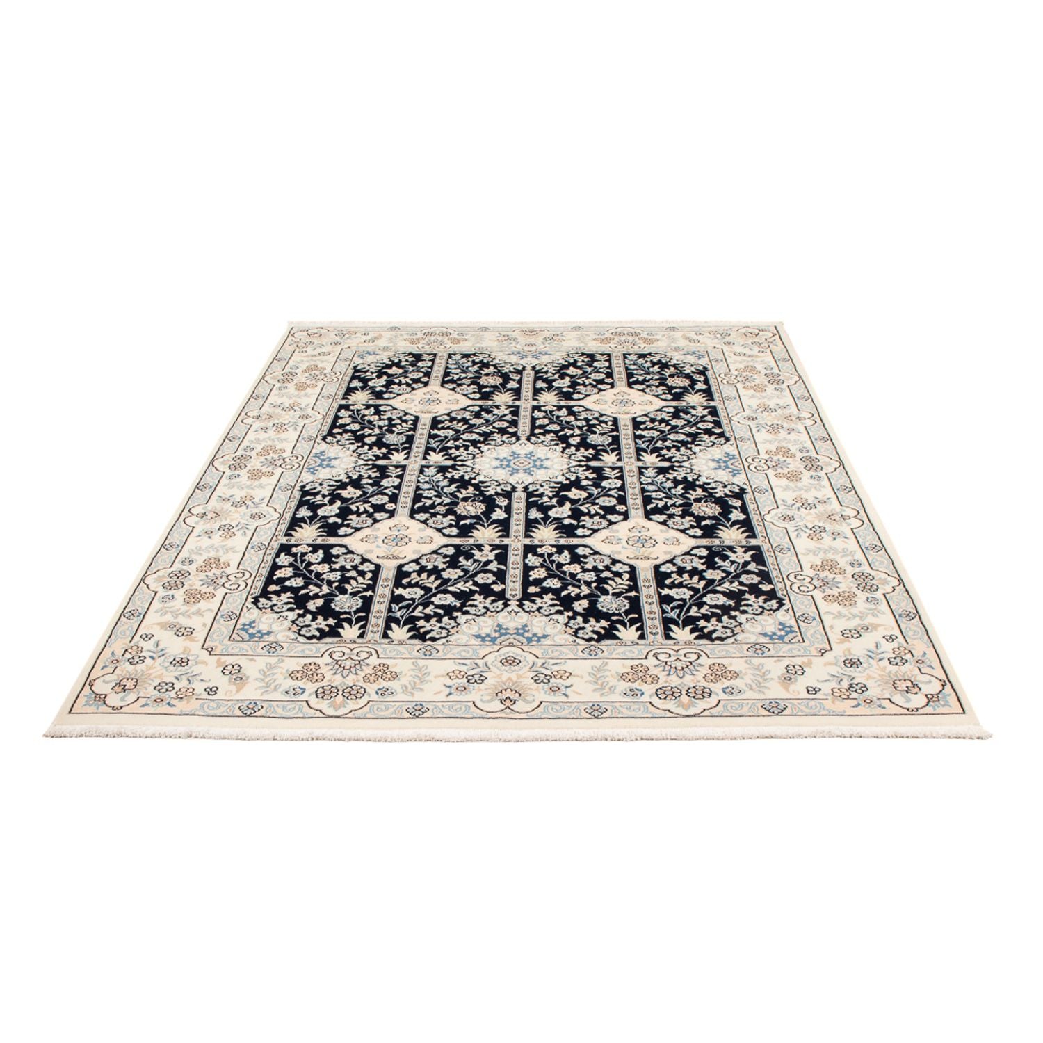 Perserteppich - Nain - Premium - 205 x 150 cm - dunkelblau