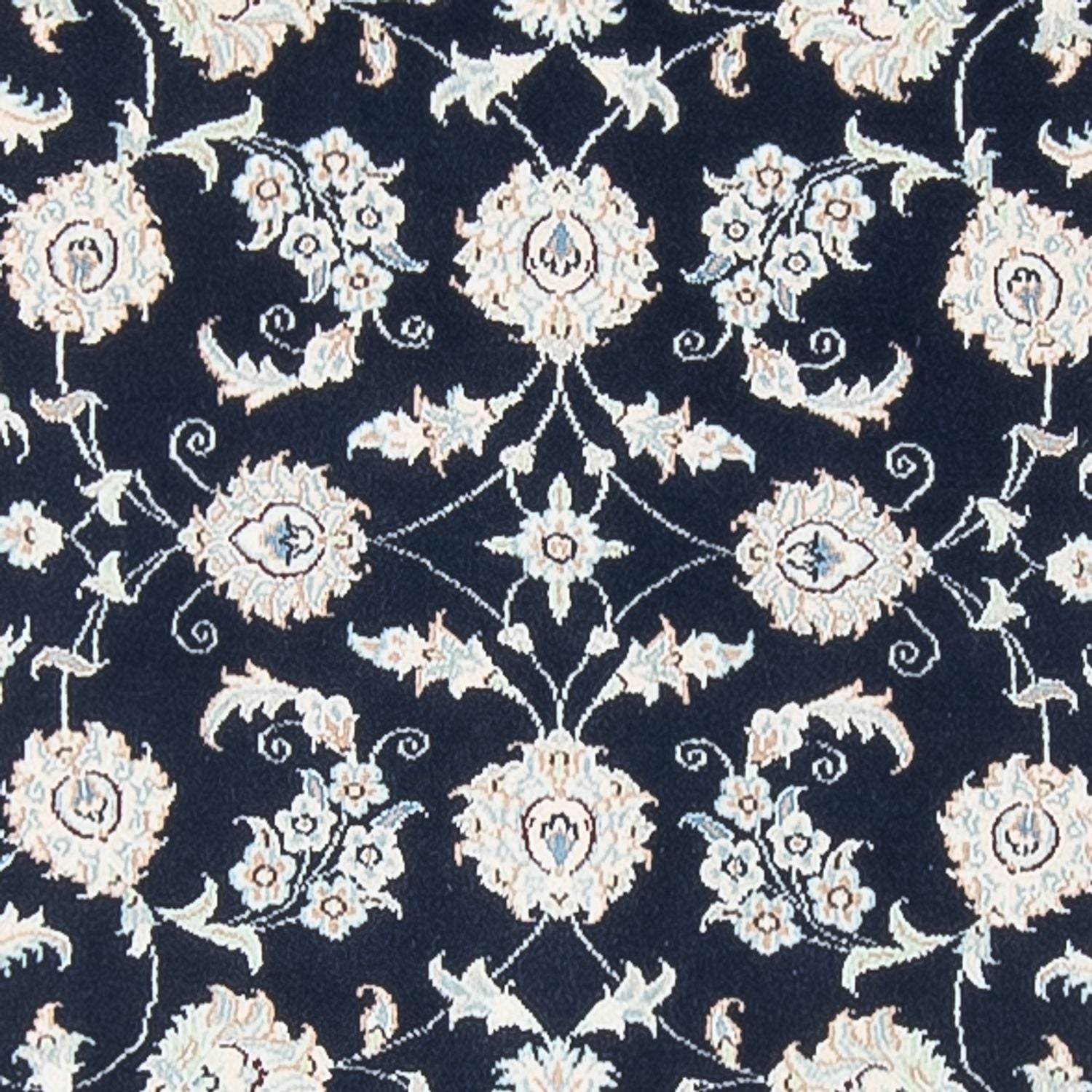 Läufer Perser - Nain - Premium - 394 x 92 cm - dunkelblau
