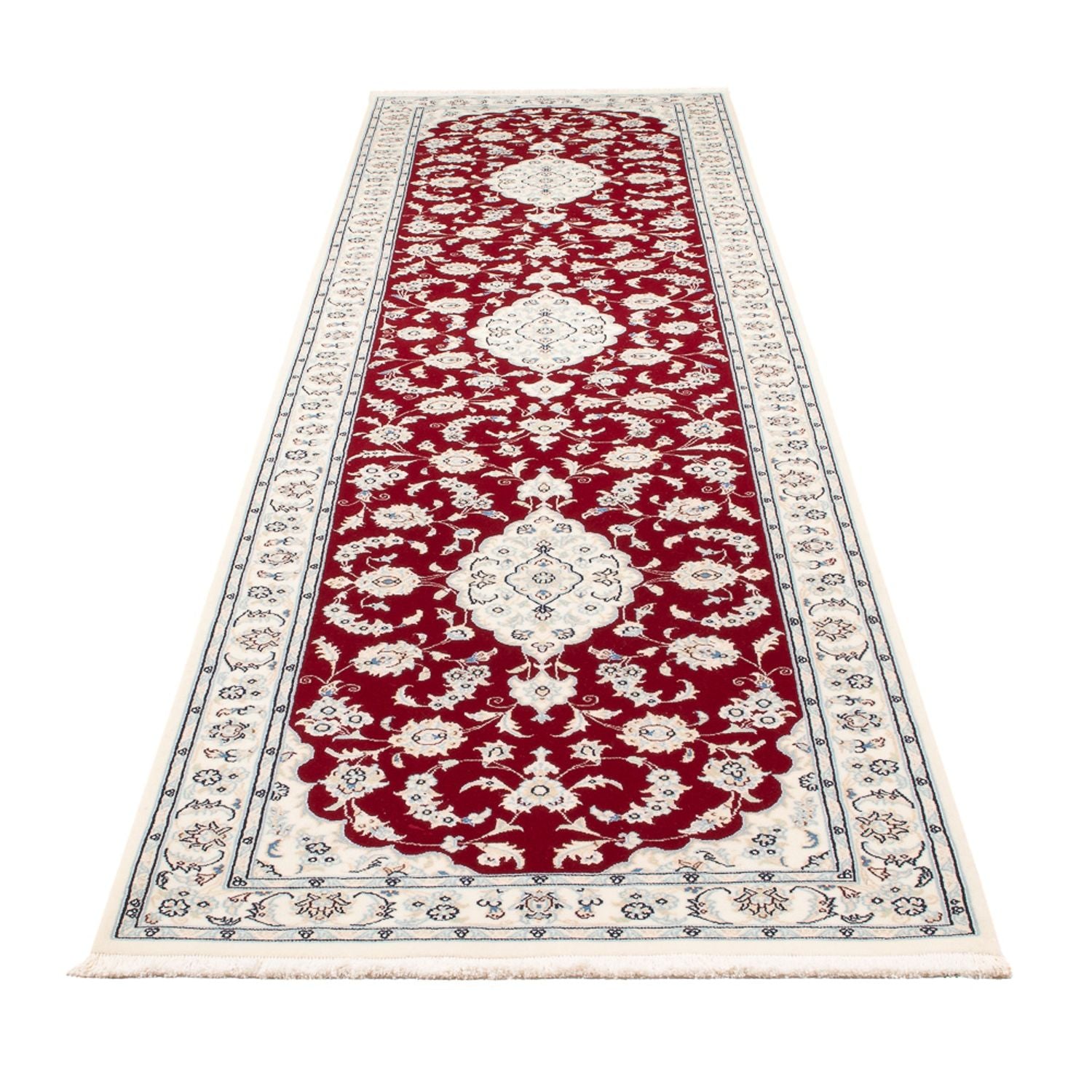 Läufer Perser - Nain - Premium - 347 x 87 cm - rot