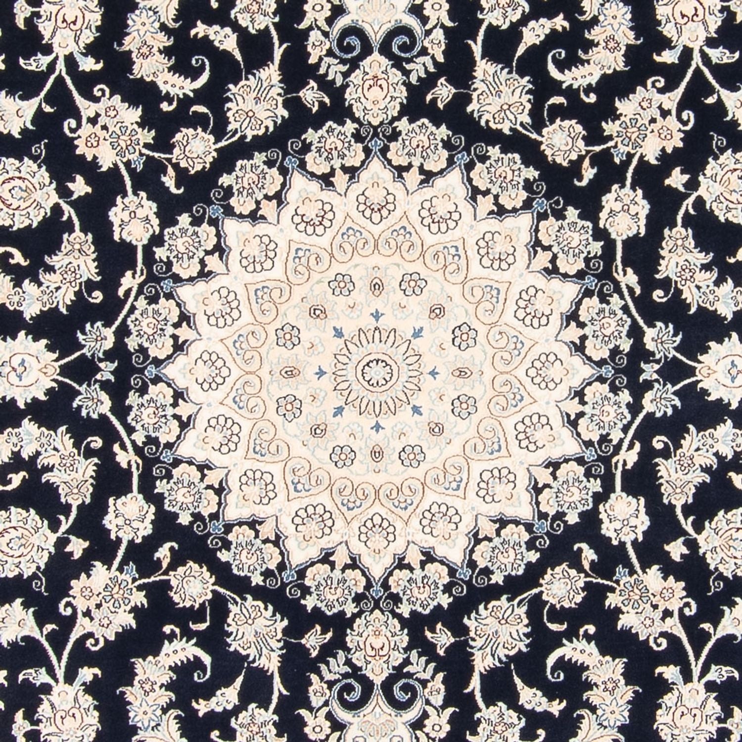 Perserteppich - Nain - 263 x 225 cm - dunkelblau