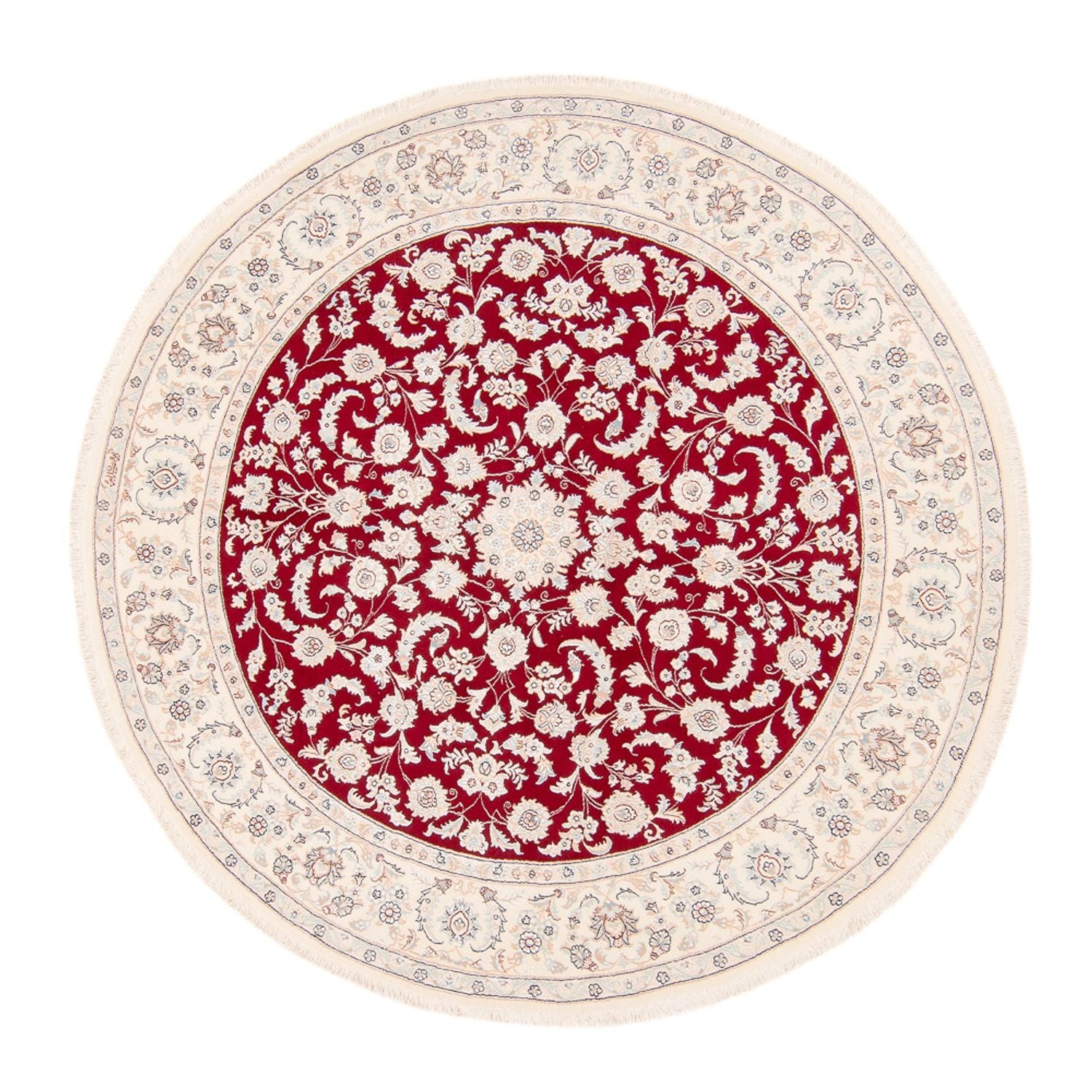 Perserteppich - Nain rund  - 200 x 200 cm - rot