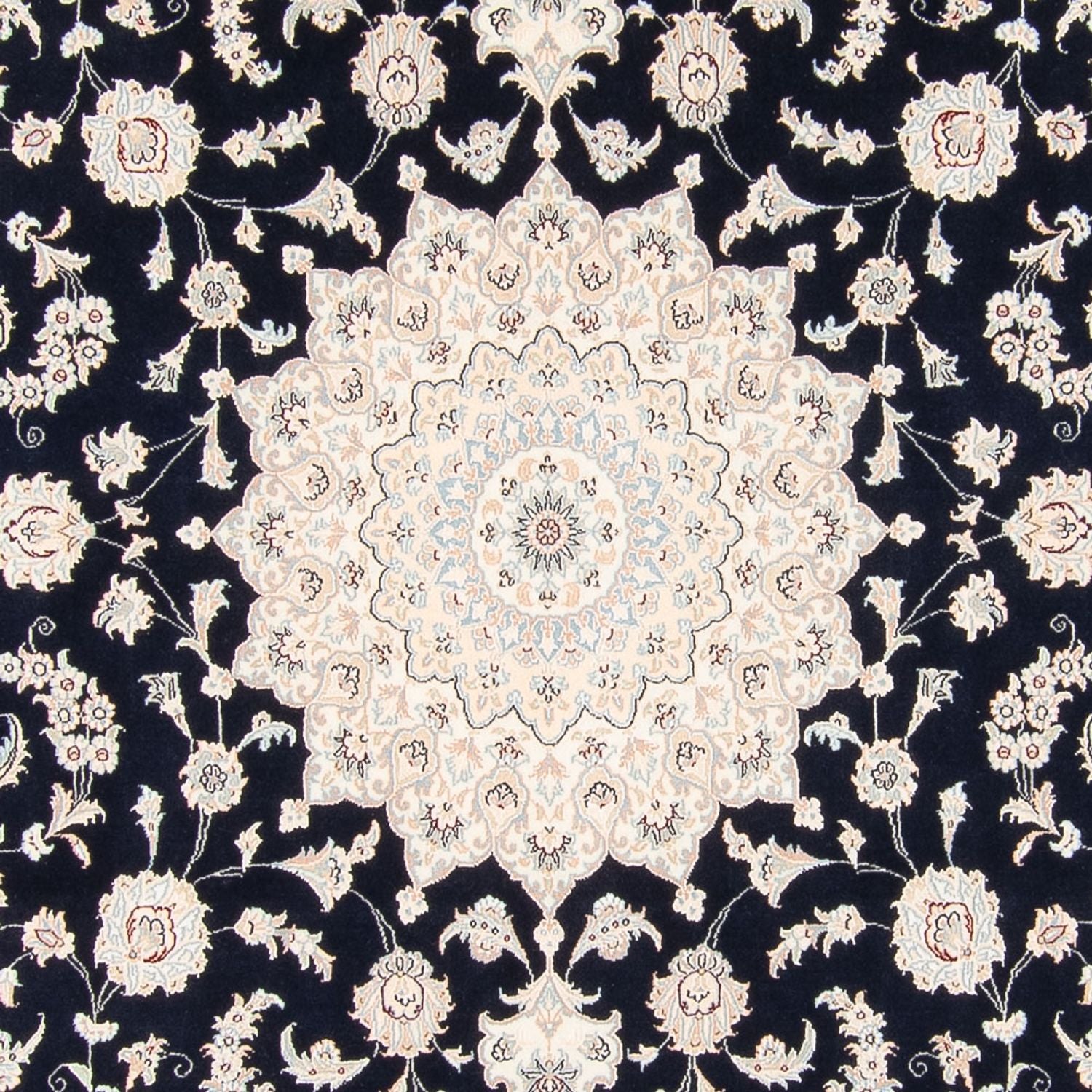 Perserteppich - Nain - 266 x 248 cm - dunkelblau