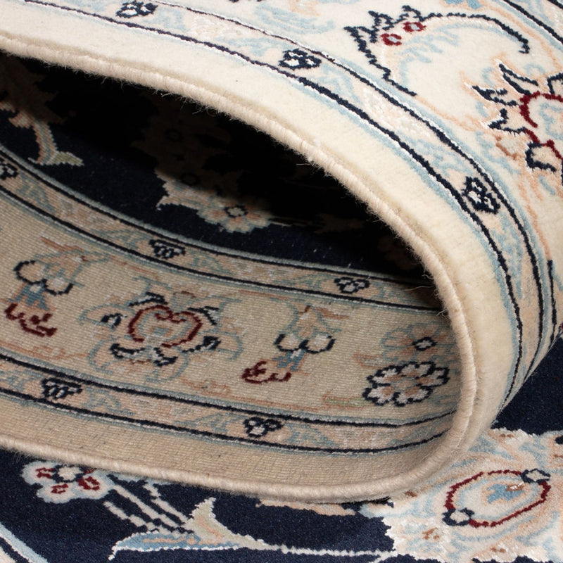 Läufer Perser - Nain - Premium - 346 x 88 cm - dunkelblau