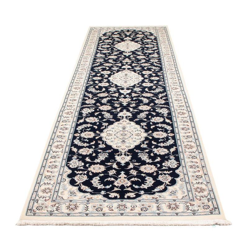 Läufer Perser - Nain - Premium - 346 x 88 cm - dunkelblau