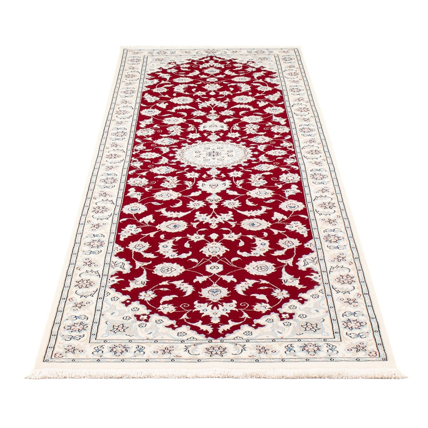 Läufer Perser - Nain - Premium - 250 x 78 cm - rot