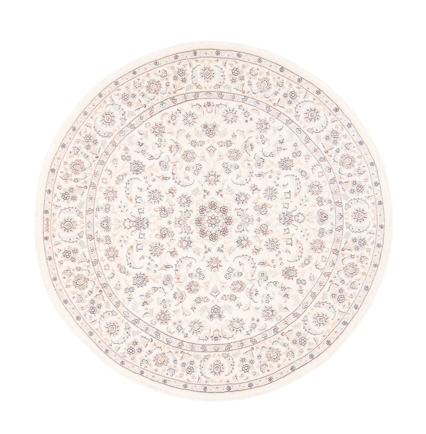Perserteppich - Nain rund  - 200 x 200 cm - creme
