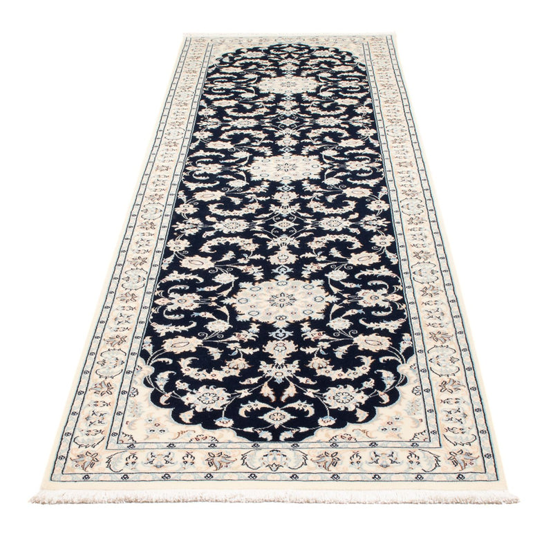 Läufer Perser - Nain - Premium - 297 x 81 cm - dunkelblau