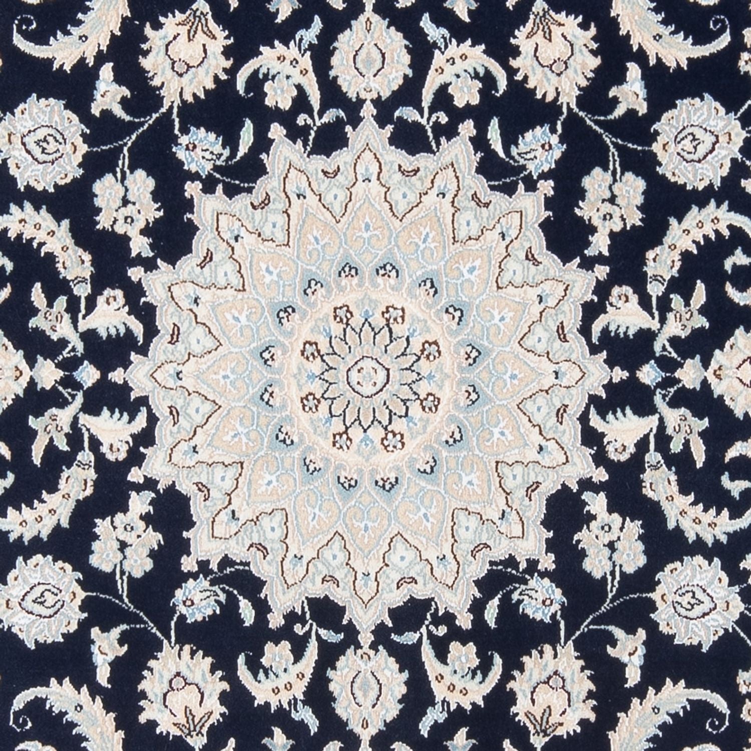 Perserteppich - Nain - Premium - 205 x 148 cm - dunkelblau