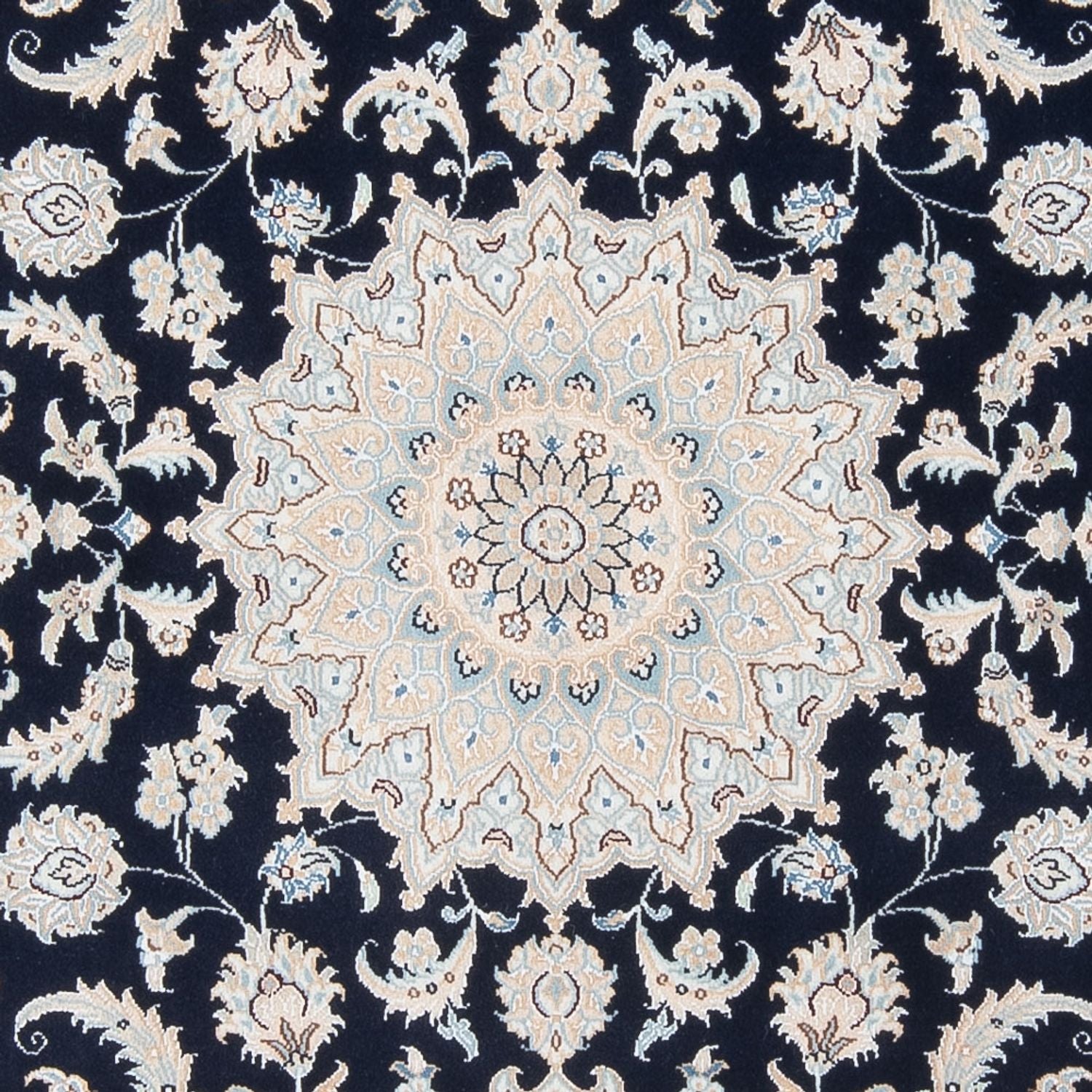 Perserteppich - Nain - Premium - 198 x 150 cm - dunkelblau