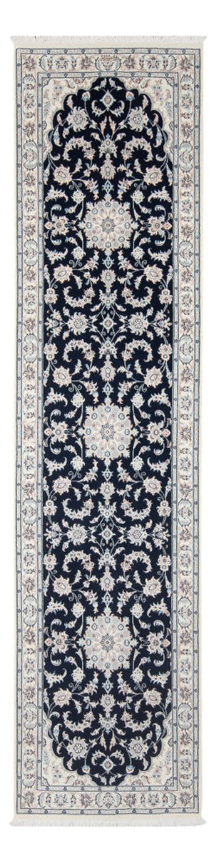 Läufer Perser - Nain - Premium - 296 x 81 cm - dunkelblau