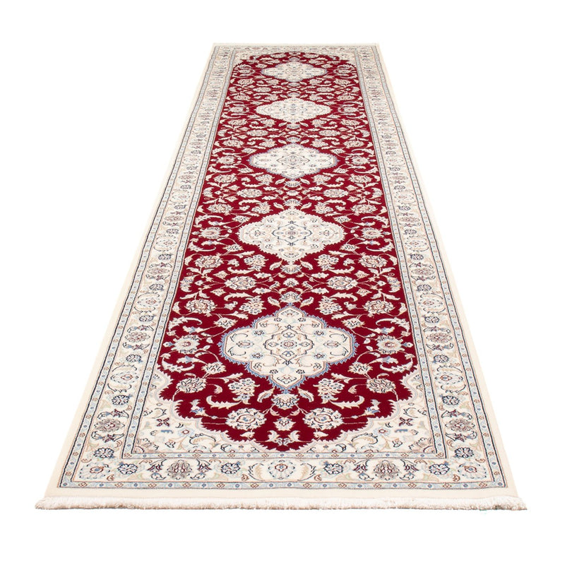 Läufer Perser - Nain - Premium - 390 x 89 cm - rot
