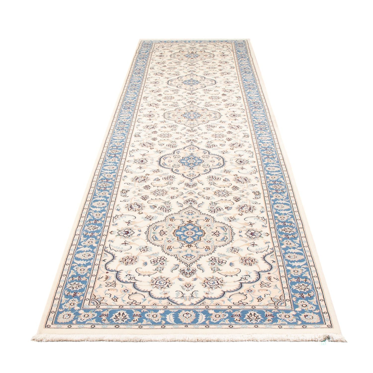 Läufer Perser - Nain - Premium - 394 x 91 cm - creme