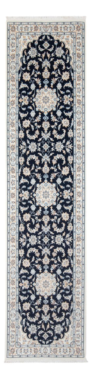 Läufer Perser - Nain - Premium - 302 x 83 cm - dunkelblau