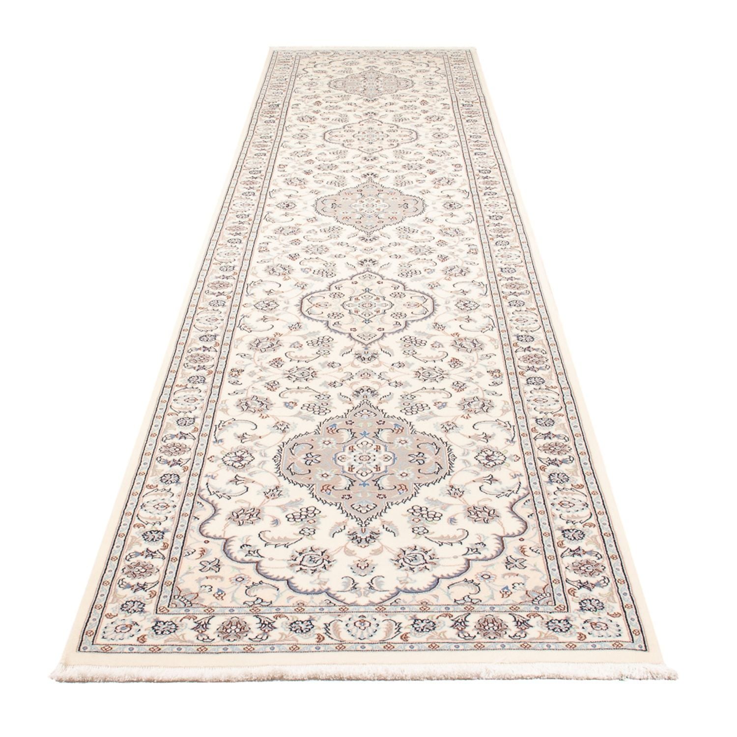 Läufer Perser - Nain - Premium - 410 x 90 cm - creme
