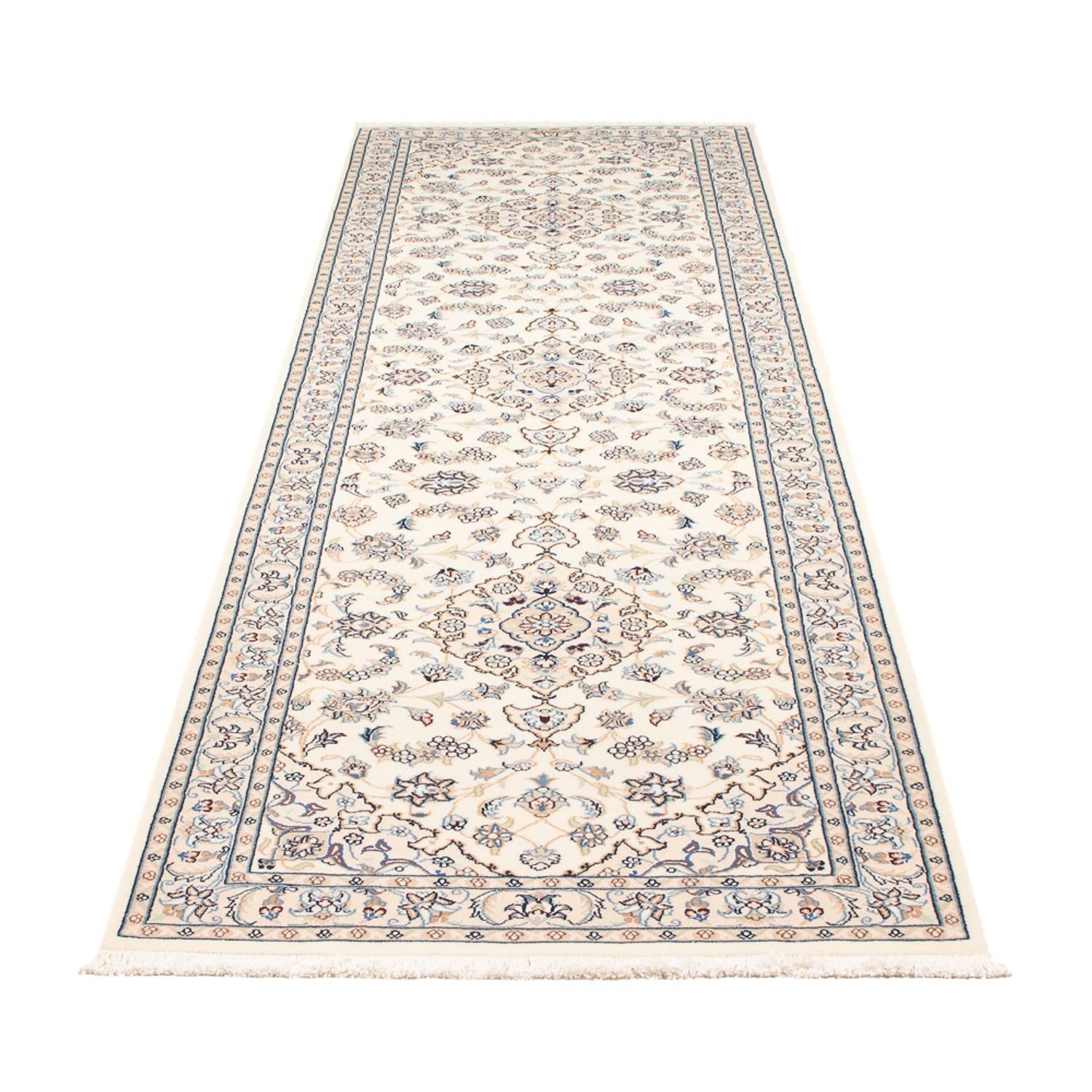 Läufer Perser - Nain - Premium - 304 x 80 cm - creme