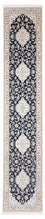 Läufer Perser - Nain - Premium - 400 x 90 cm - dunkelblau