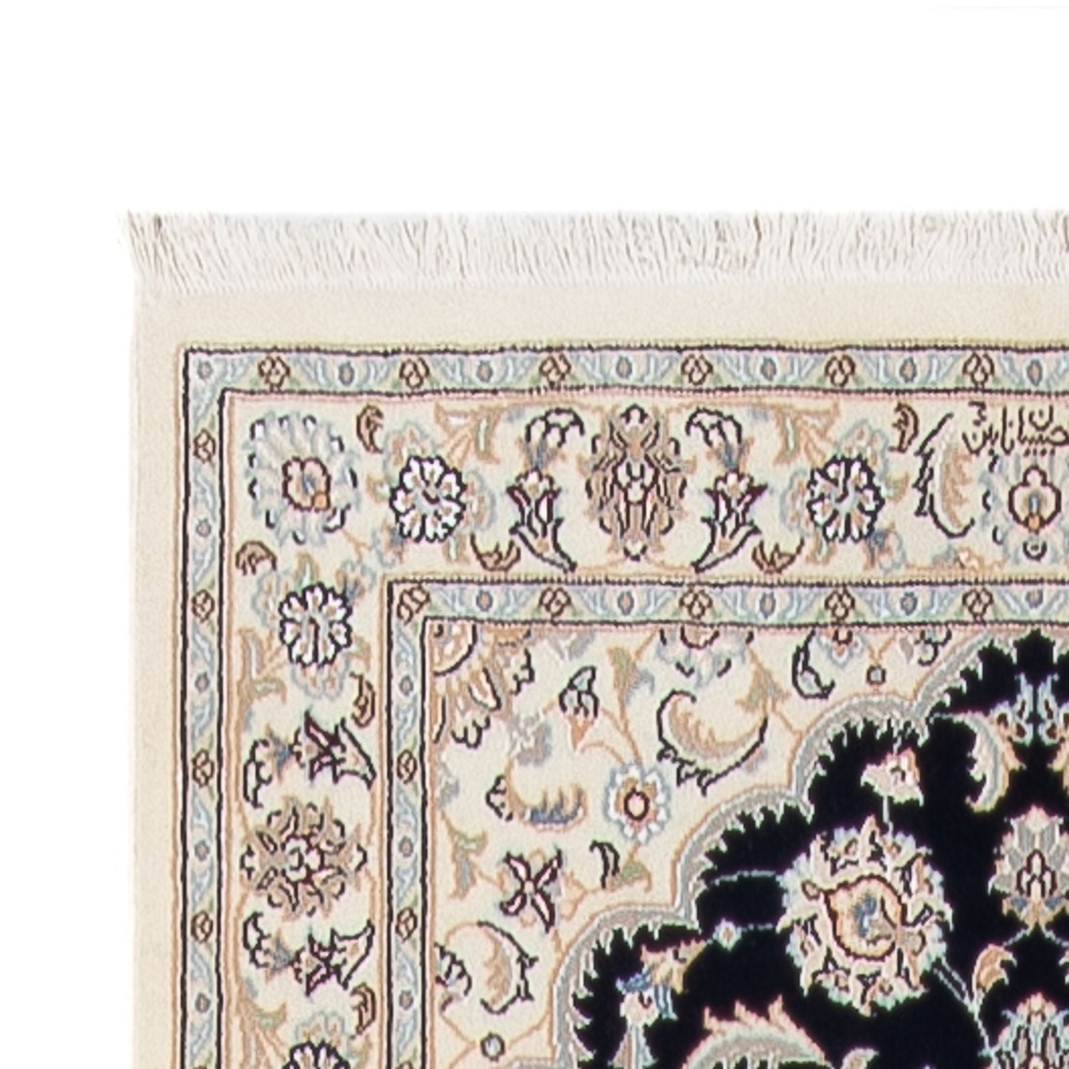 Läufer Perser - Nain - Premium - 400 x 90 cm - dunkelblau