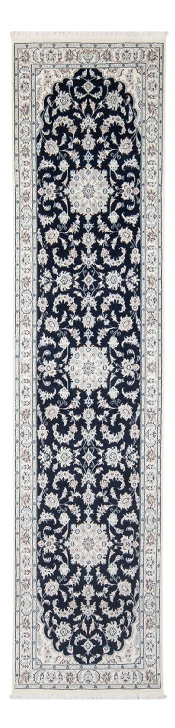 Läufer Perser - Nain - Premium - 294 x 80 cm - dunkelblau
