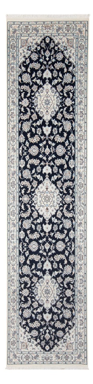 Läufer Perser - Nain - Premium - 299 x 84 cm - dunkelblau