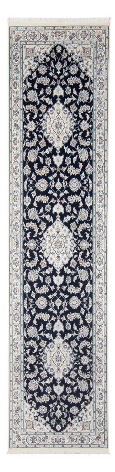 Läufer Perser - Nain - Premium - 299 x 84 cm - dunkelblau