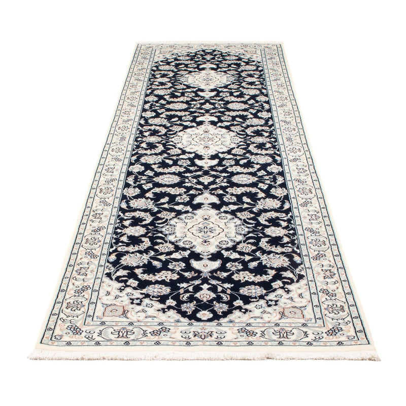 Läufer Perser - Nain - Premium - 299 x 84 cm - dunkelblau