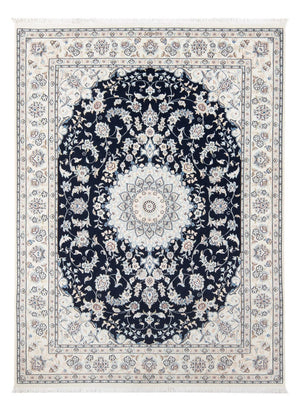 Perserteppich - Nain - Premium - 196 x 148 cm - dunkelblau