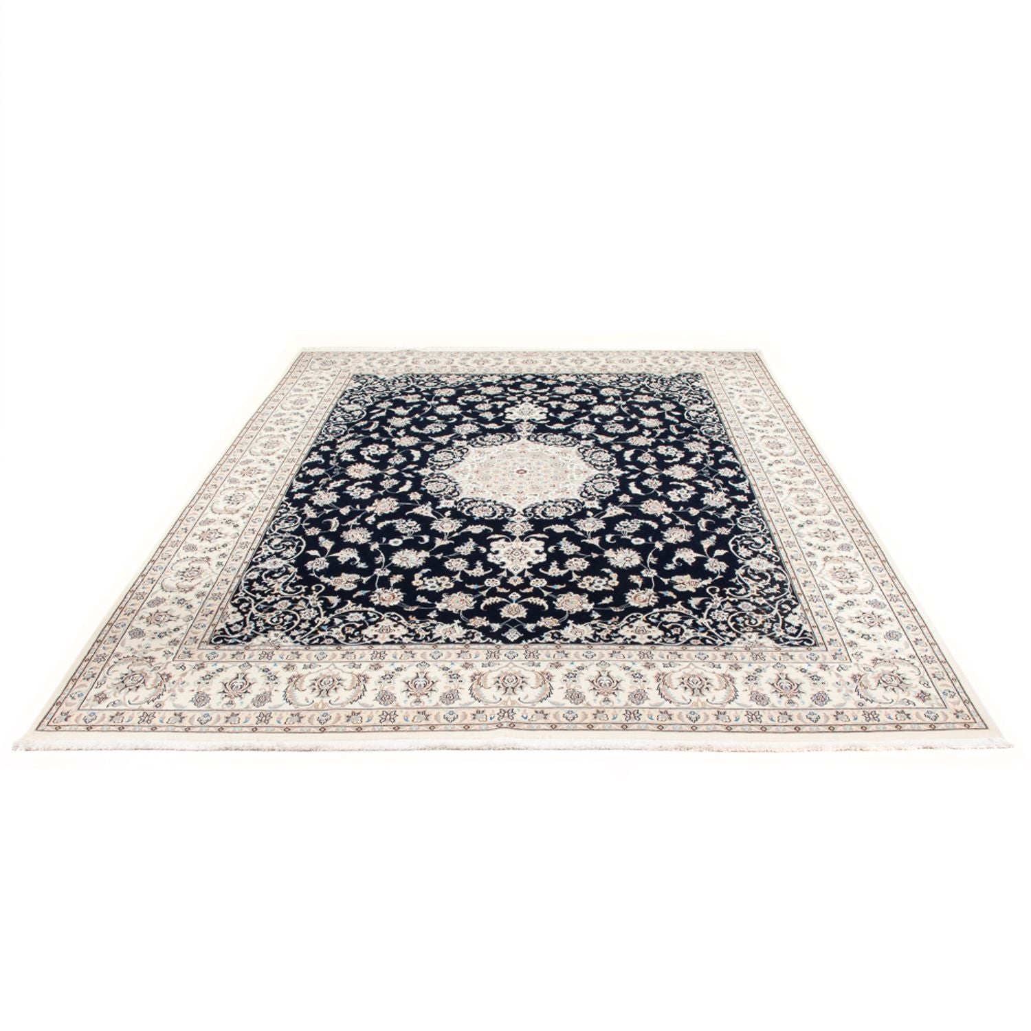 Perserteppich - Nain - Premium - 300 x 247 cm - dunkelblau
