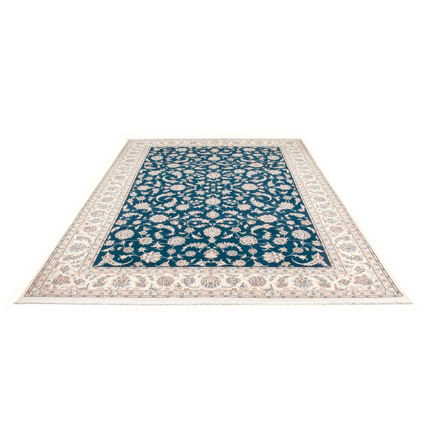 Perserteppich - Nain - Premium - 298 x 198 cm - türkis