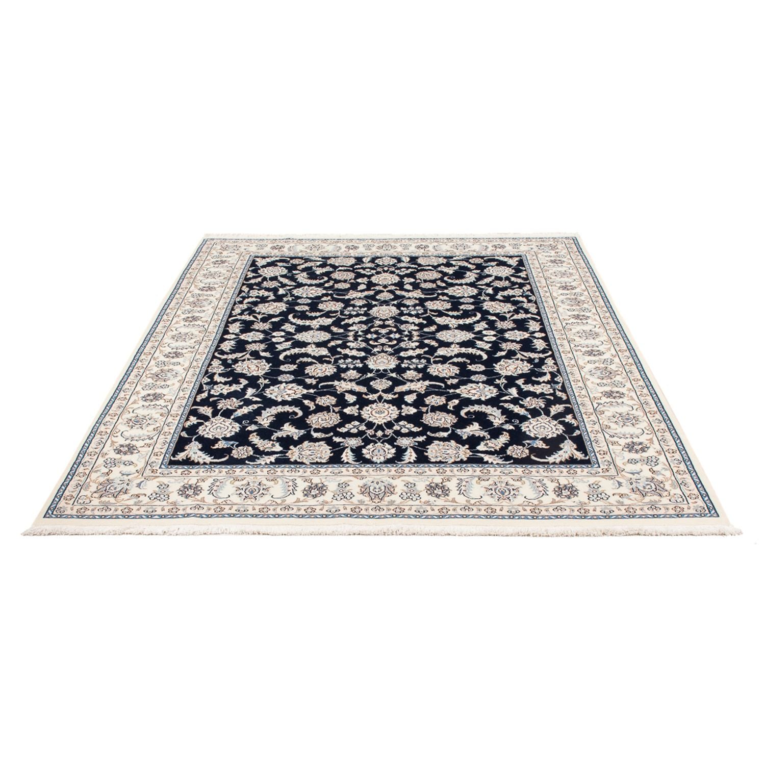 Perserteppich - Nain - Premium - 205 x 148 cm - dunkelblau