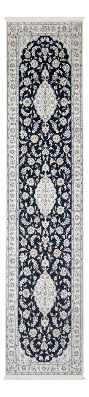 Läufer Perser - Nain - Premium - 339 x 86 cm - dunkelblau