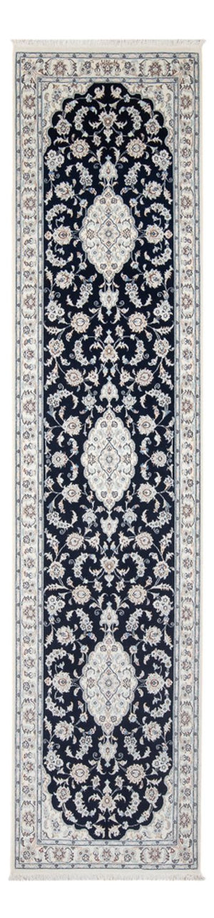 Läufer Perser - Nain - Premium - 340 x 85 cm - dunkelblau