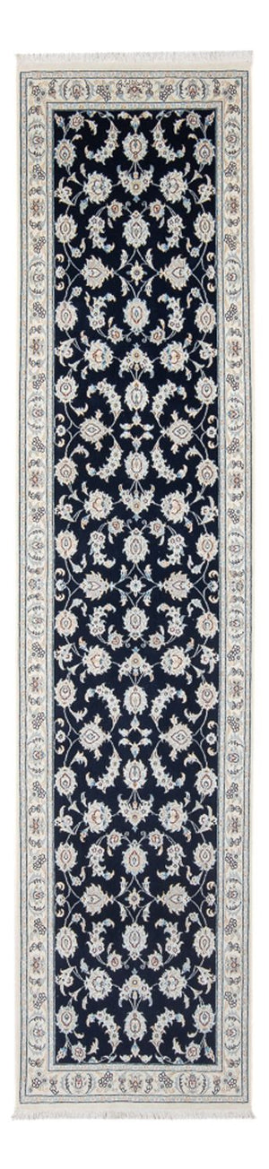 Läufer Perser - Nain - Premium - 304 x 81 cm - dunkelblau