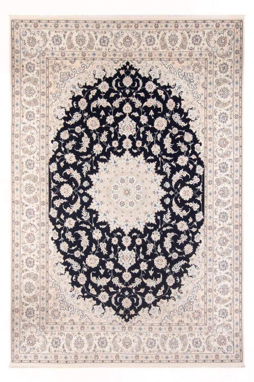 Perserteppich - Nain - Premium - 345 x 247 cm - dunkelblau