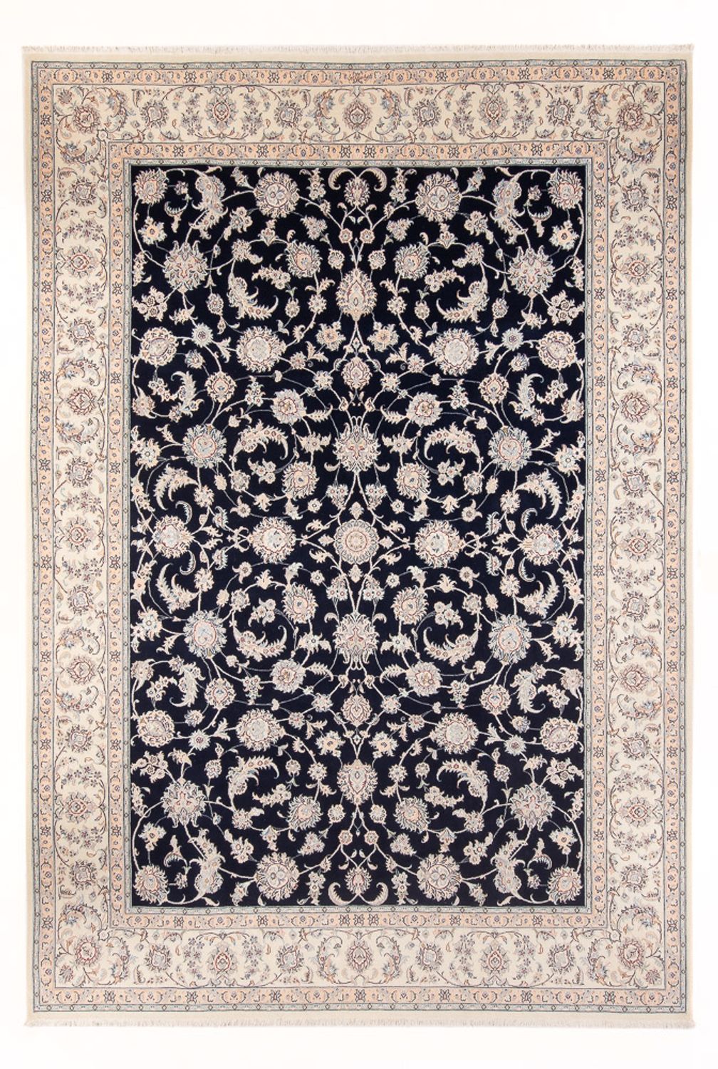 Perserteppich - Nain - Premium - 342 x 248 cm - dunkelblau