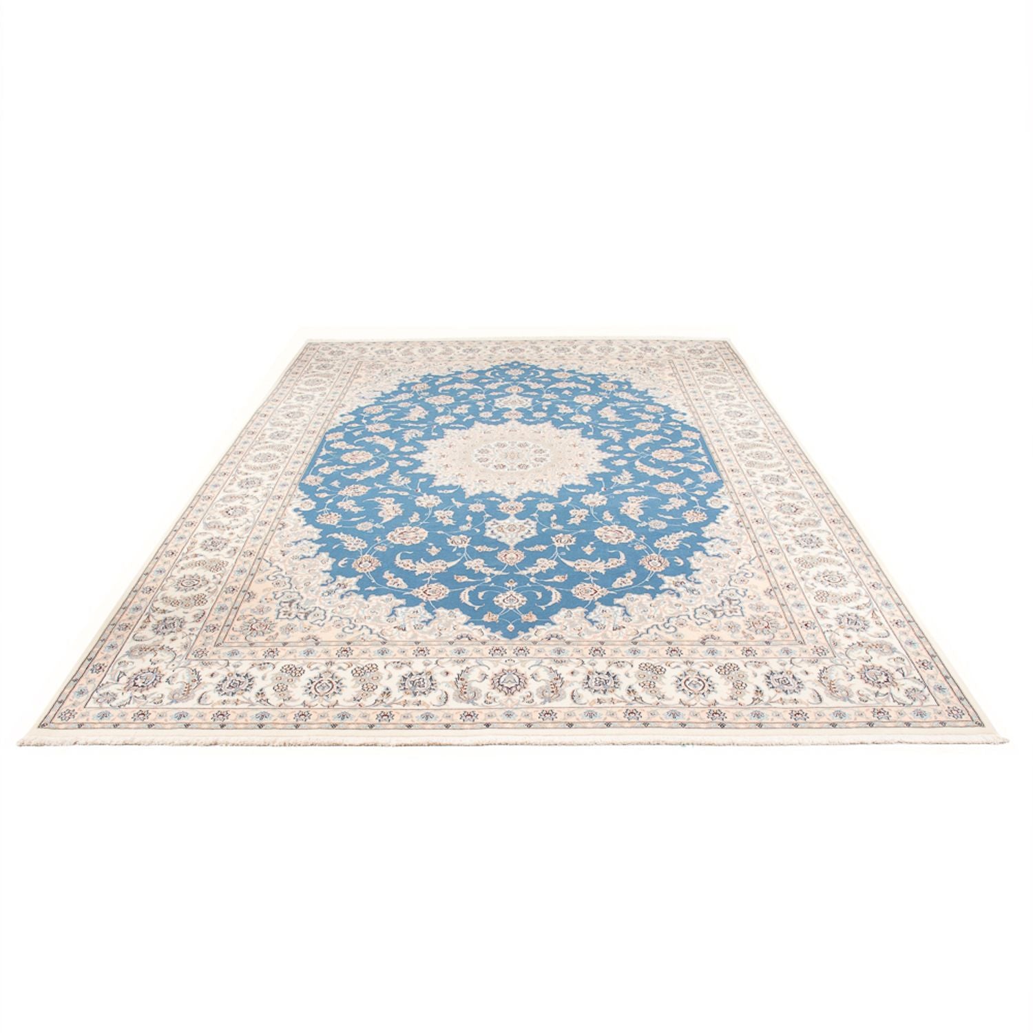 Perserteppich - Nain - Premium - 348 x 245 cm - hellblau